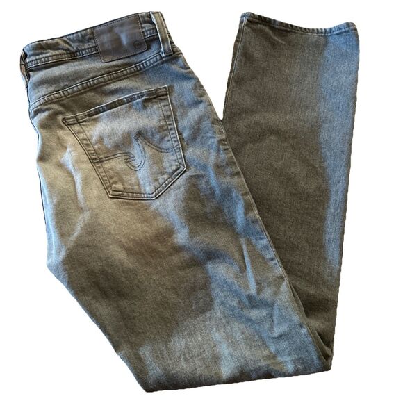 AG Adriano Goldschmied The Graduate Men 36x34 Tailored Leg Gray Wash Denim Jeans - Picture 1 of 6